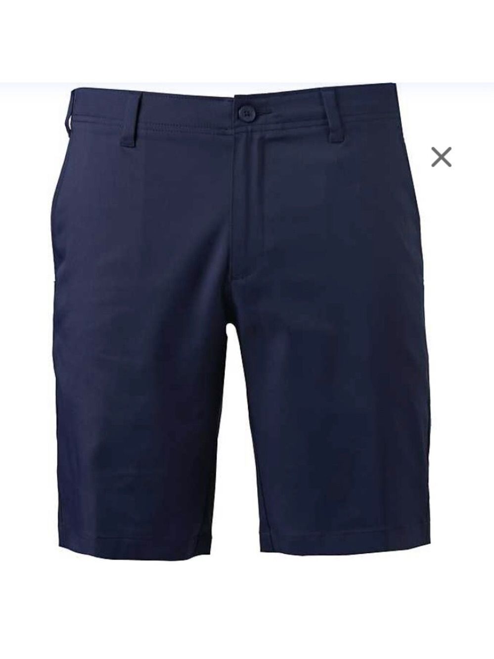 BCG Navy Blue Golf Performance Shorts 10 Inch Inseam Moisture Wicking UPF 30